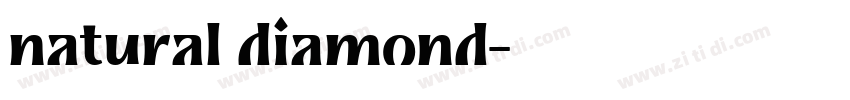 natural diamond字体转换